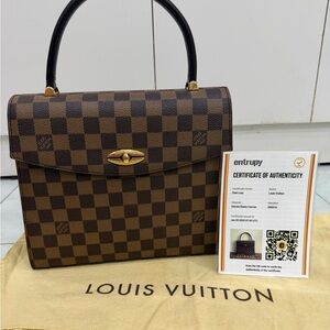Louis Vuitton Brown Checkered Shoulder Bag